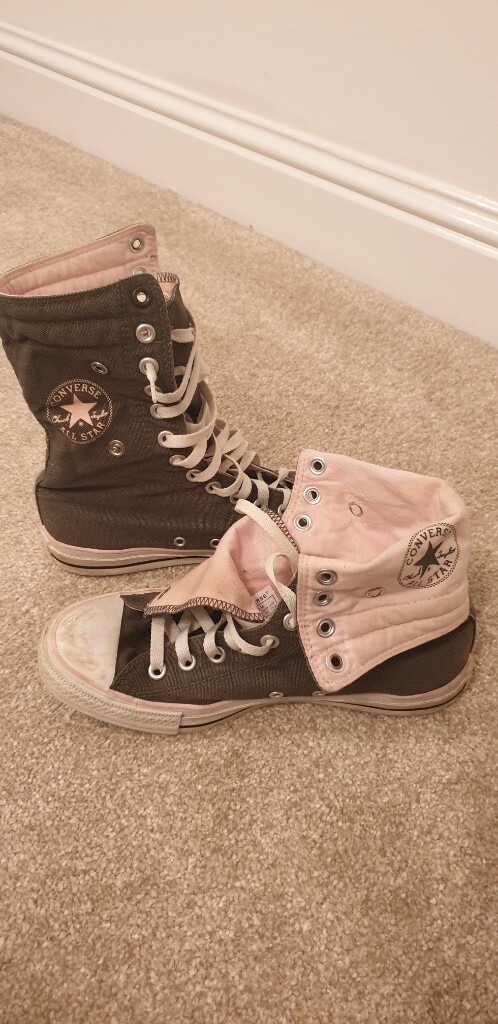 ladies khaki converse